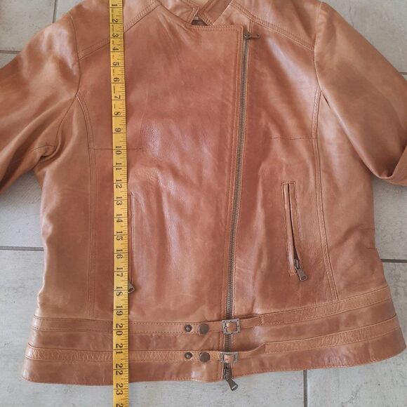 Vera Pelle brown leather jacket size 52 (L) - Picture 10 of 12